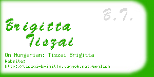 brigitta tiszai business card